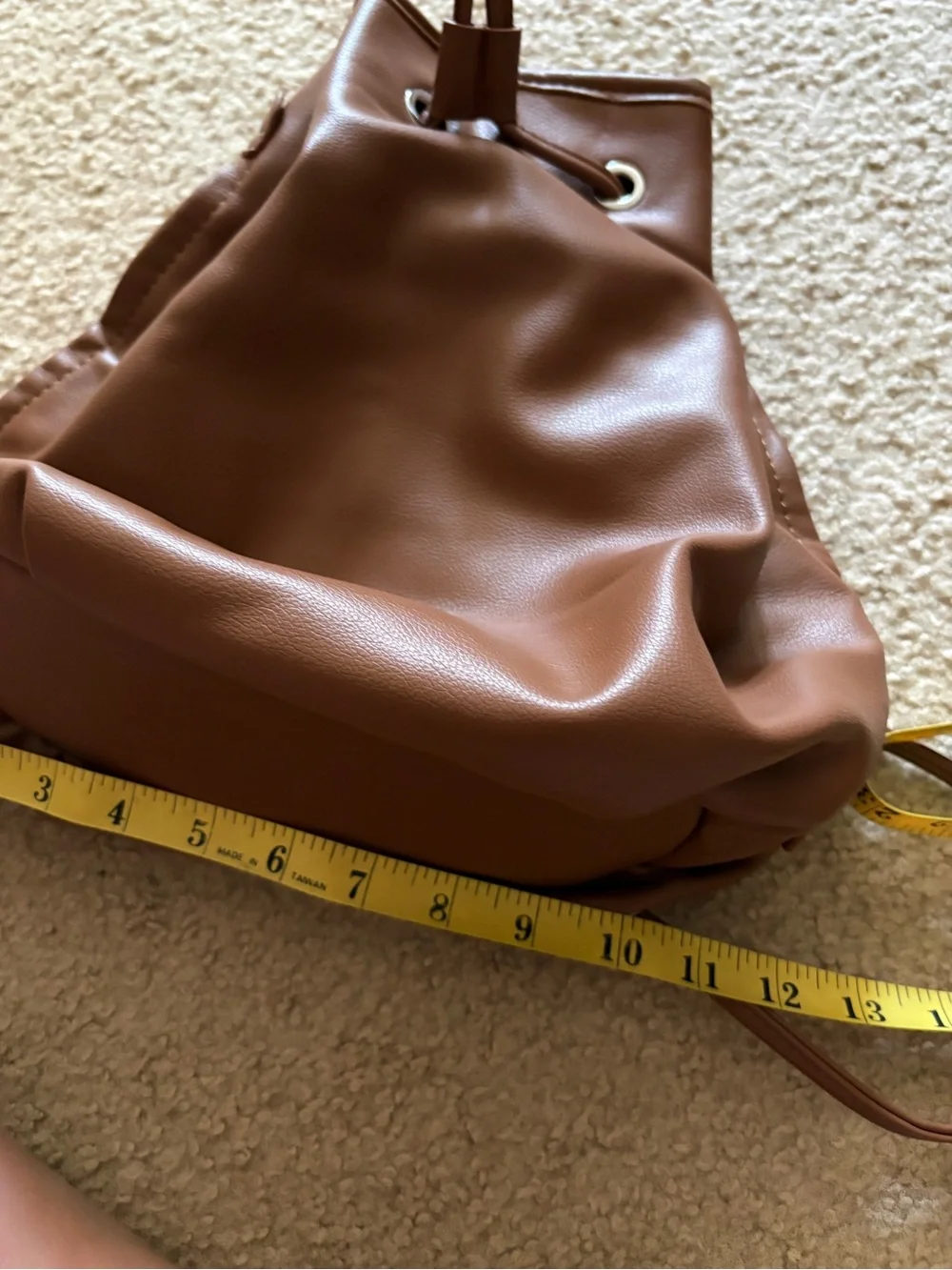 Japan brand ANAP brown backpack bag with side pockets